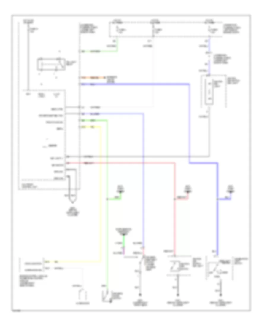 Warning Systems Wiring Diagram for Acura RSX 2005