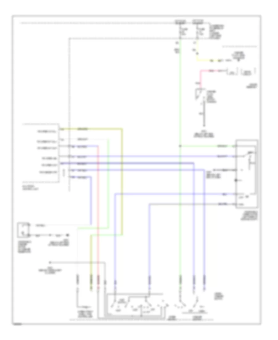 Front Wiper Washer Wiring Diagram for Acura RSX 2005