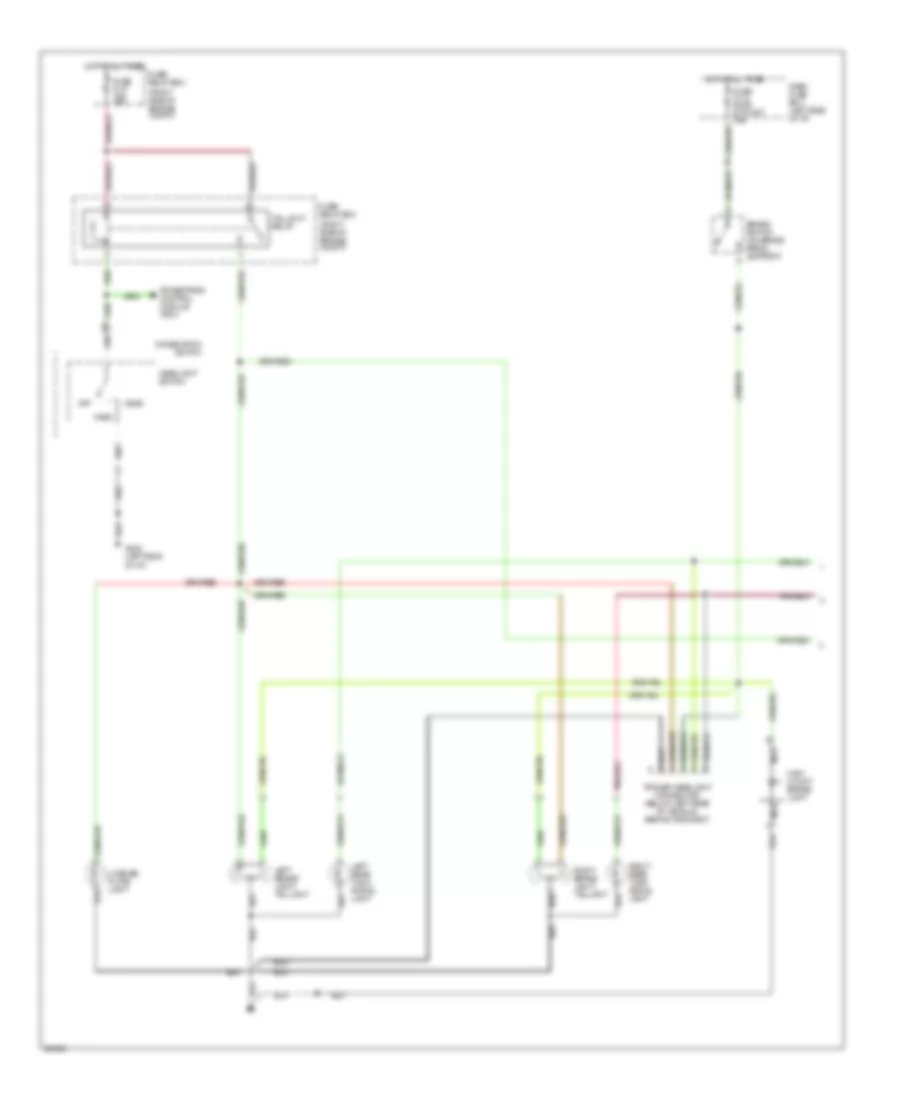 Exterior Lamps Wiring Diagram (1 of 2) for Acura SLX 1996