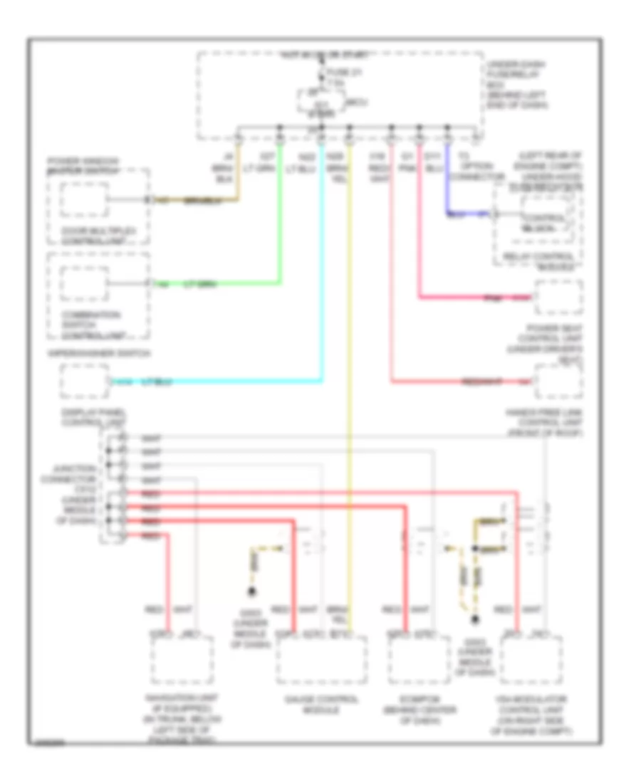 High Low Bus Wiring Diagram for Acura TL 2005