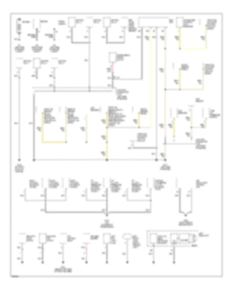 Ground Distribution Wiring Diagram 1 of 4 for Acura TL 2005