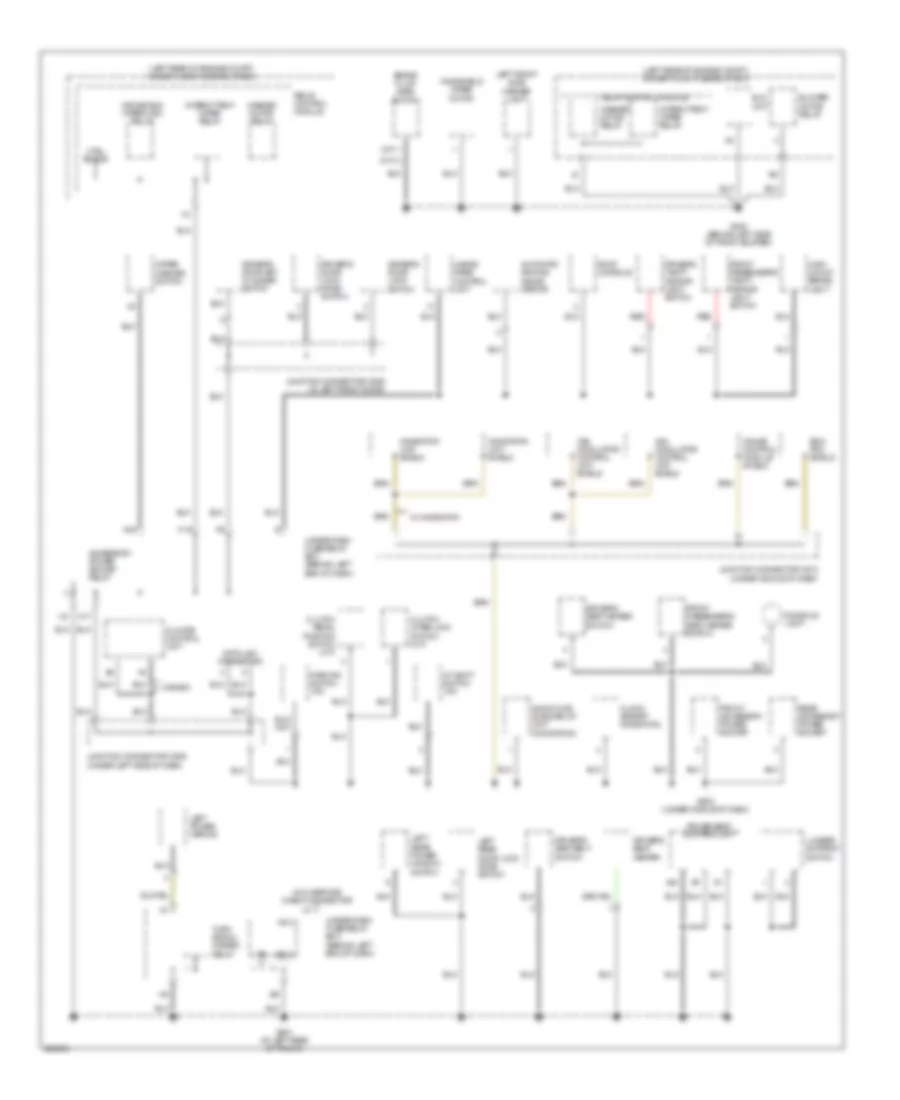 Ground Distribution Wiring Diagram (2 of 4) for Acura TL 2005