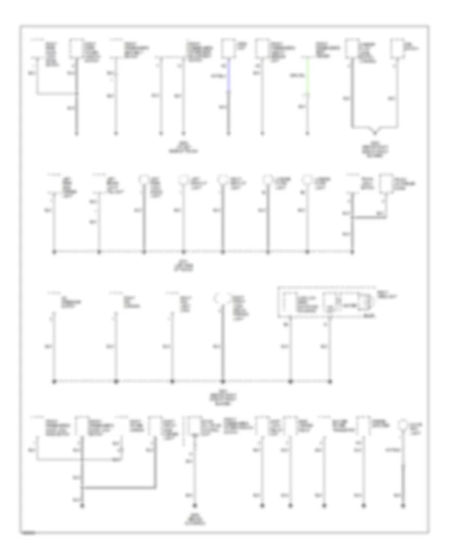 Ground Distribution Wiring Diagram 3 of 4 for Acura TL 2005