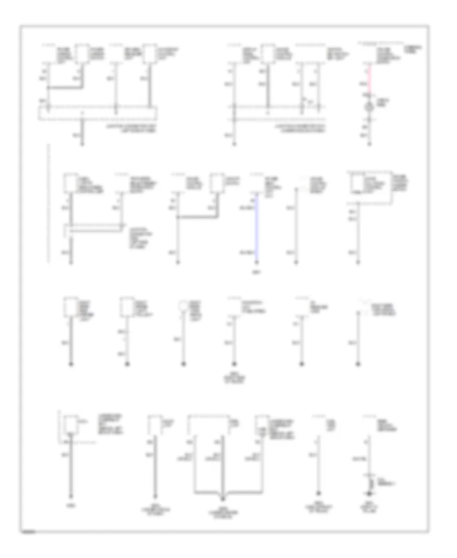 Ground Distribution Wiring Diagram (4 of 4) for Acura TL 2005