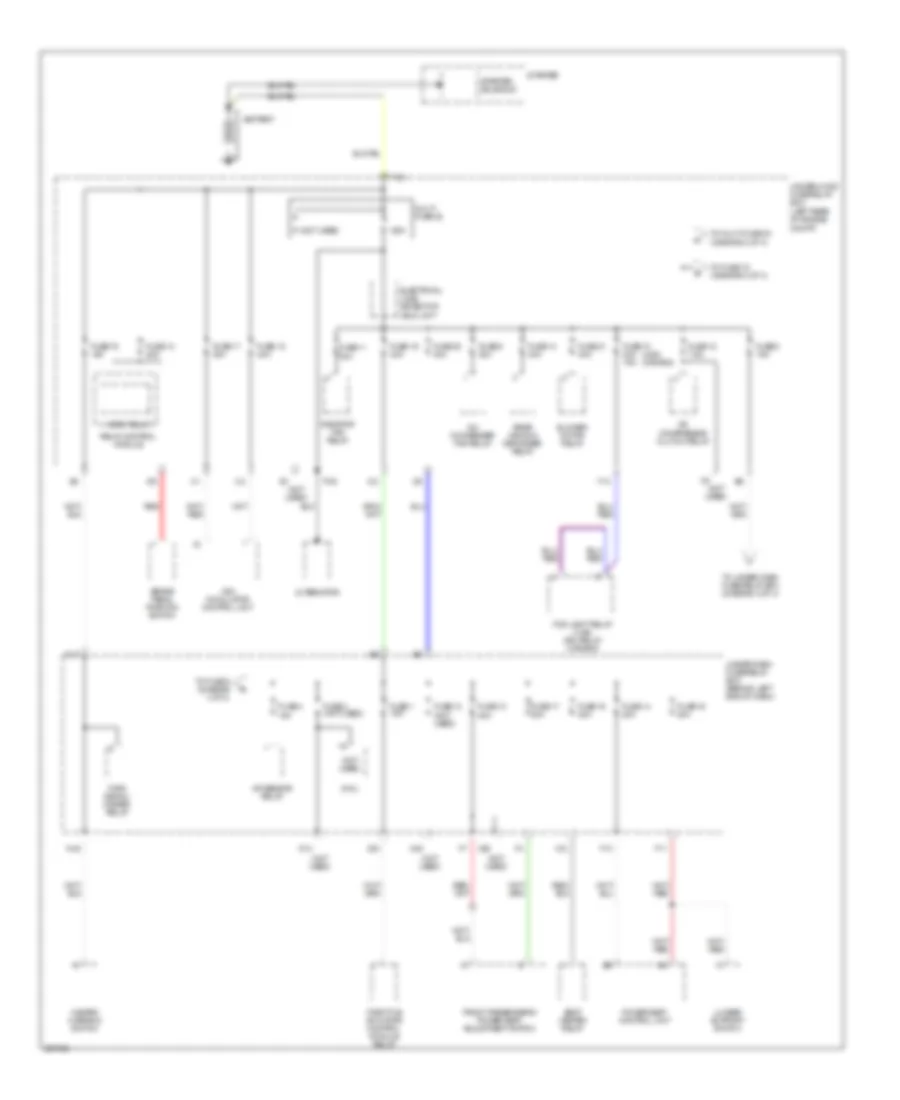 Power Distribution Wiring Diagram 1 of 4 for Acura TL 2005