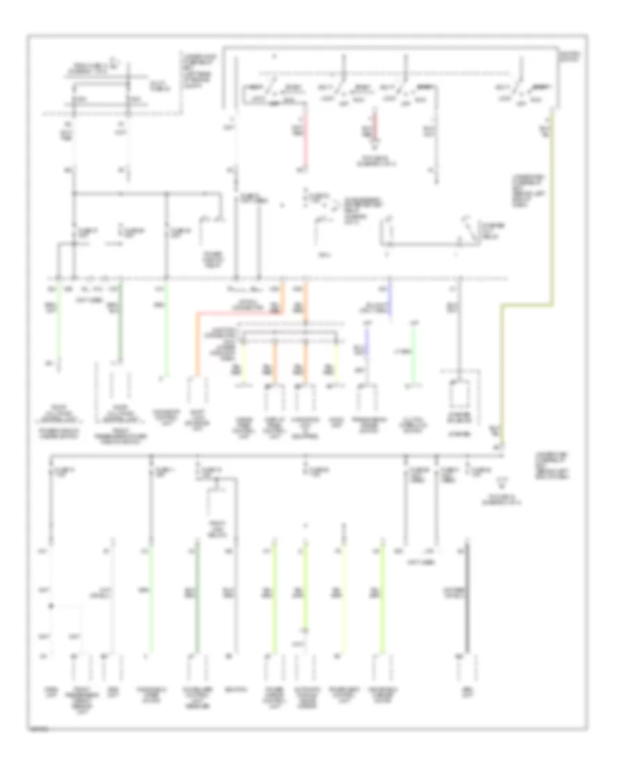 Power Distribution Wiring Diagram 2 of 4 for Acura TL 2005
