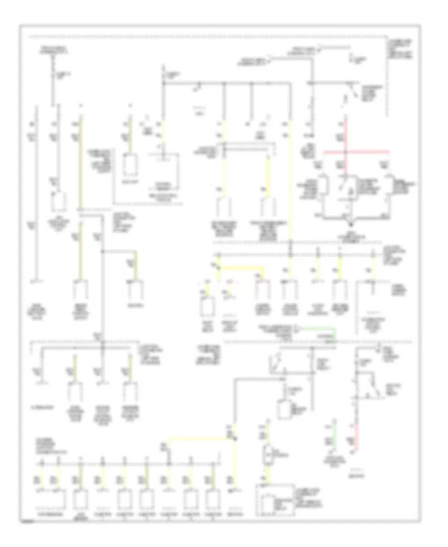 Power Distribution Wiring Diagram (4 of 4) for Acura TL 2005