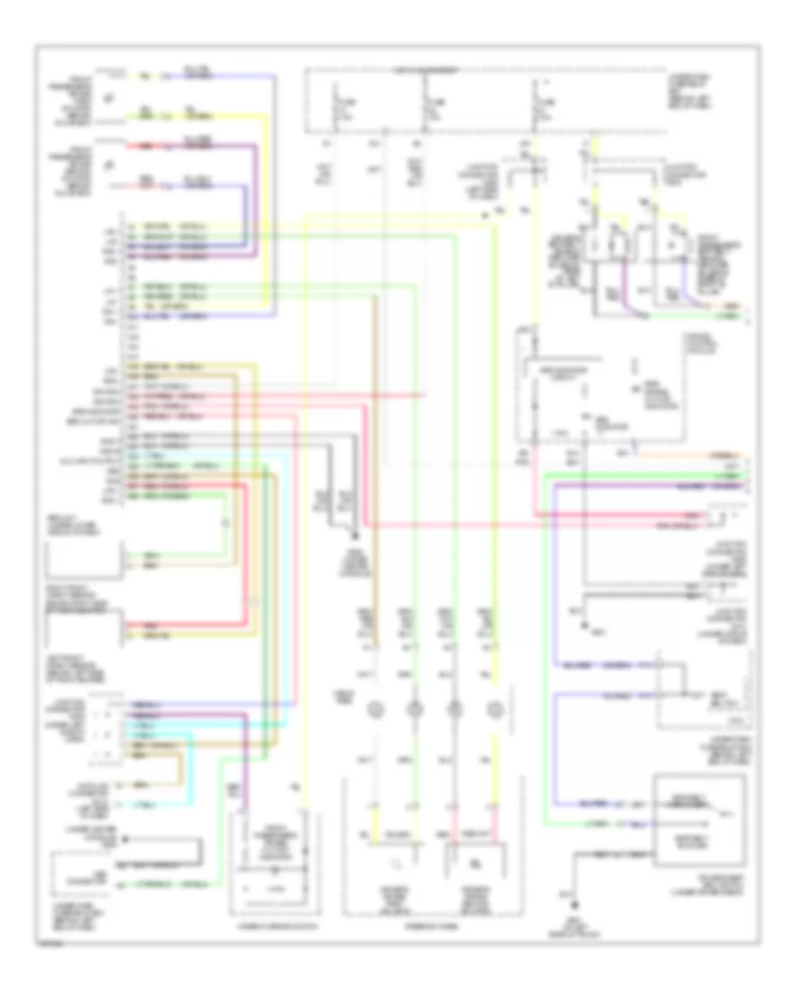 Supplemental Restraints Wiring Diagram 1 of 2 for Acura TL 2005