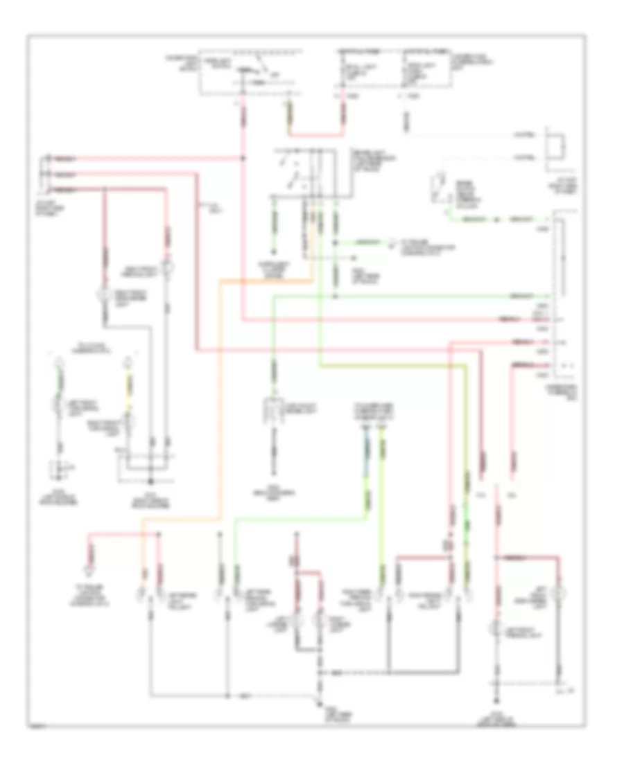 Exterior Lamps Wiring Diagram (1 of 2) for Acura 2.2CL 1997