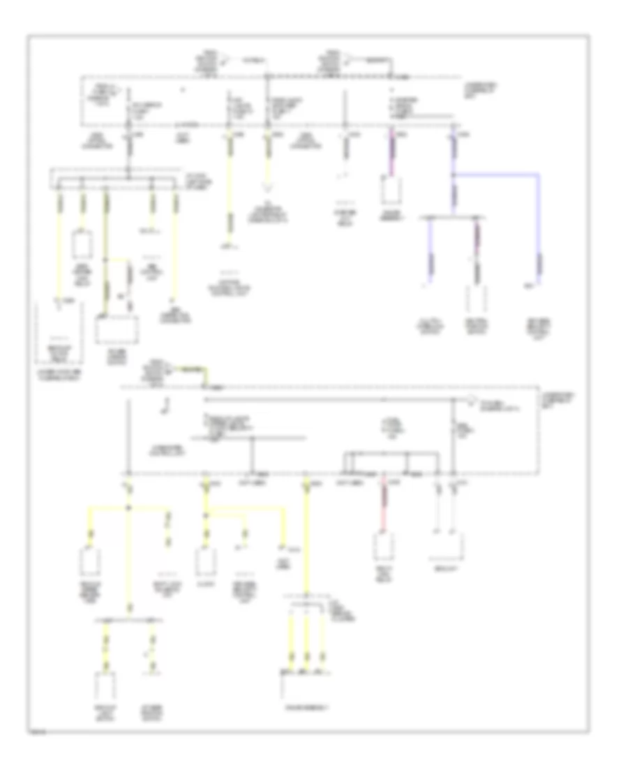 Power Distribution Wiring Diagram (3 of 4) for Acura 2.2CL 1997