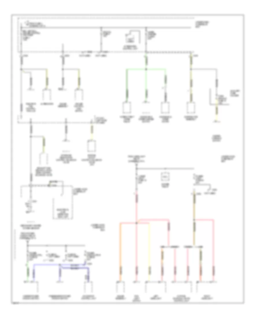 Power Distribution Wiring Diagram (4 of 4) for Acura 2.2CL 1997