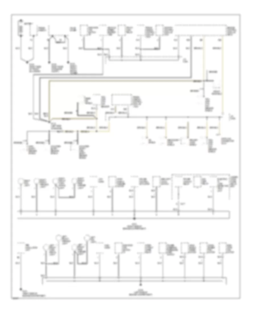 Ground Distribution Wiring Diagram 1 of 3 for Acura 2 5TL 1997