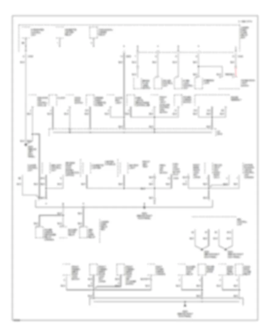 Ground Distribution Wiring Diagram 2 of 3 for Acura 2 5TL 1997