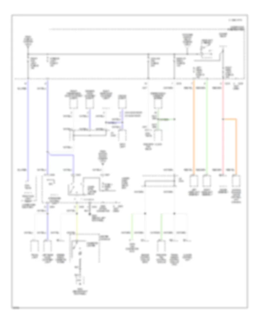 Power Distribution Wiring Diagram 3 of 4 for Acura 2 5TL 1997