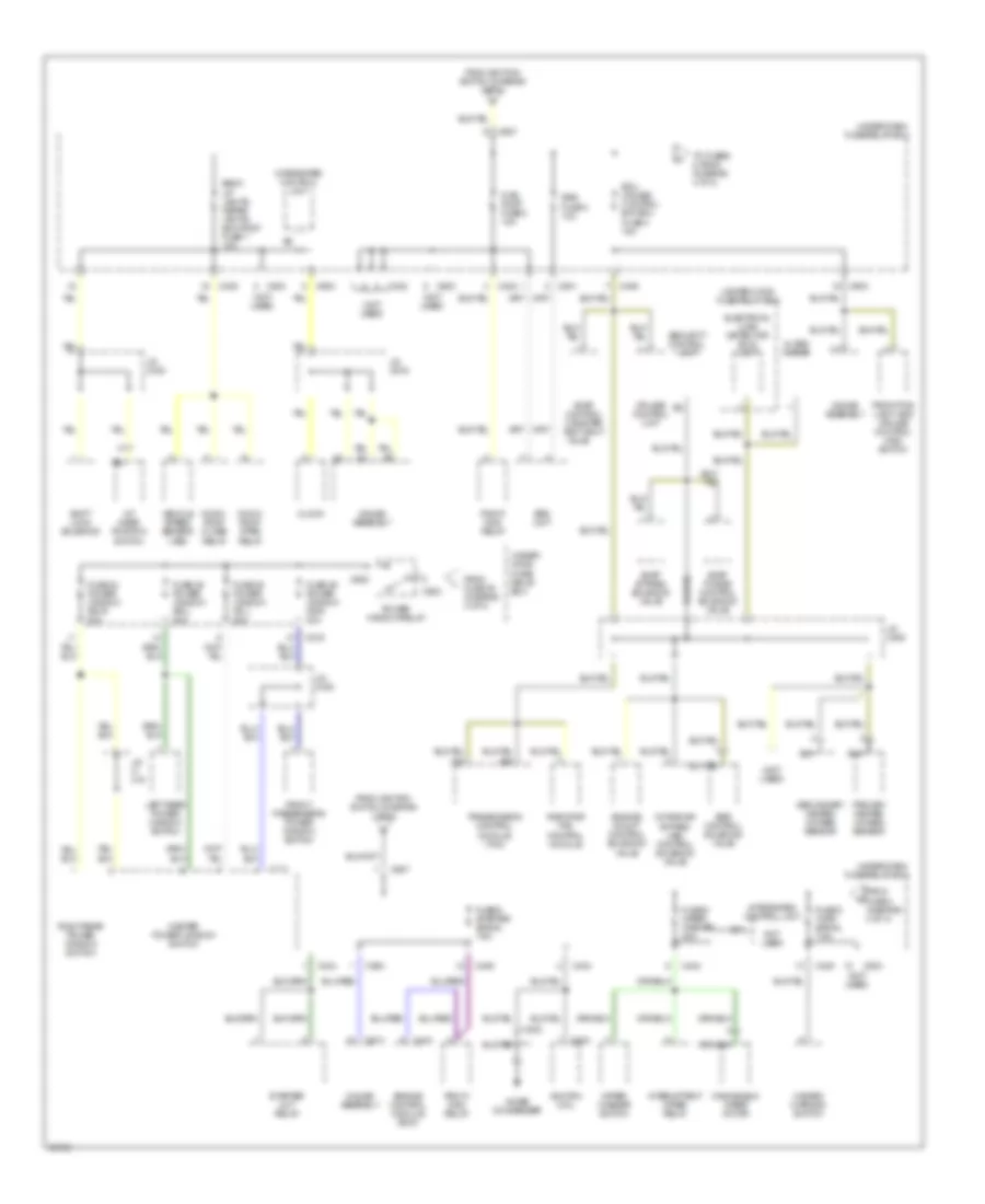 Power Distribution Wiring Diagram 4 of 4 for Acura 2 5TL 1997