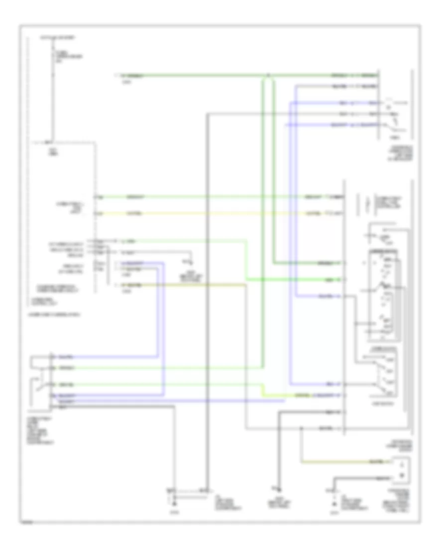 WiperWasher Wiring Diagram for Acura 2.5TL 1997