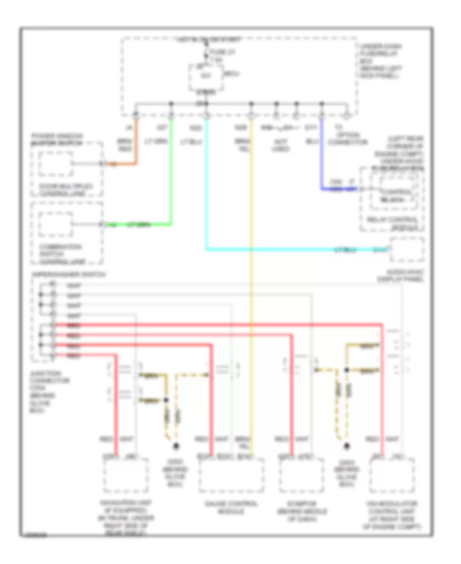 HighLow Bus Wiring Diagram for Acura TSX 2005