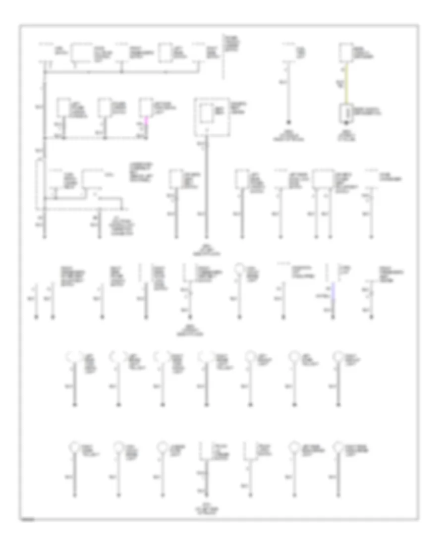 Ground Distribution Wiring Diagram 4 of 4 for Acura TSX 2005