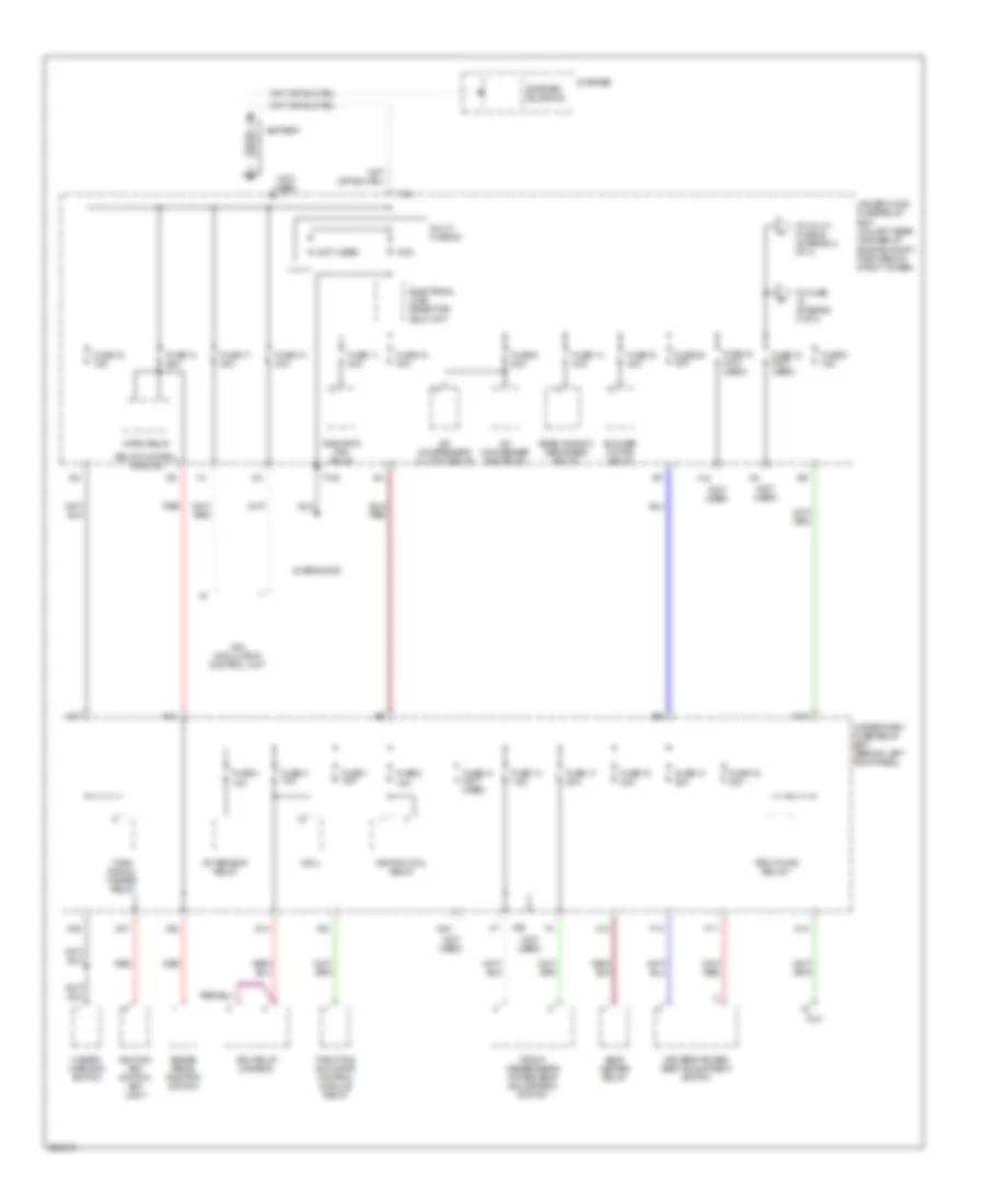 Power Distribution Wiring Diagram 1 of 4 for Acura TSX 2005