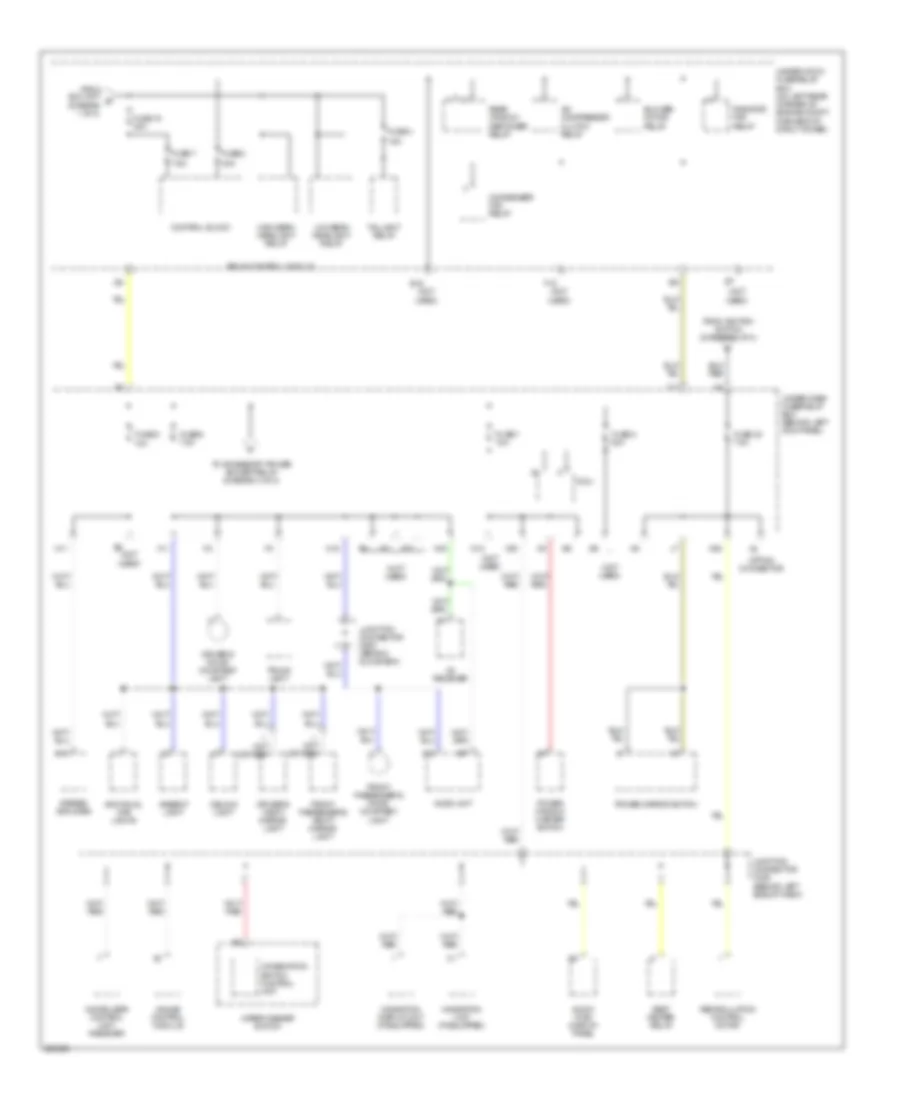 Power Distribution Wiring Diagram (3 of 4) for Acura TSX 2005