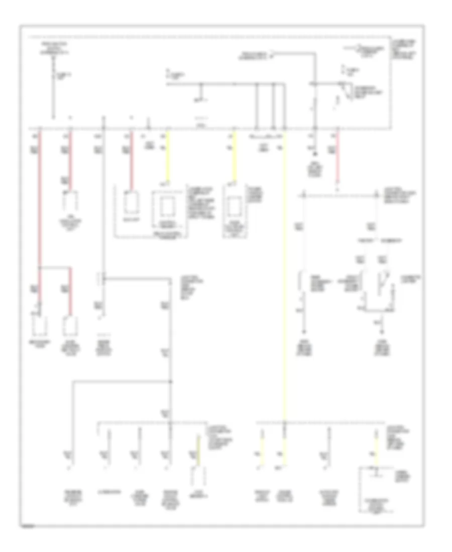 Power Distribution Wiring Diagram 4 of 4 for Acura TSX 2005