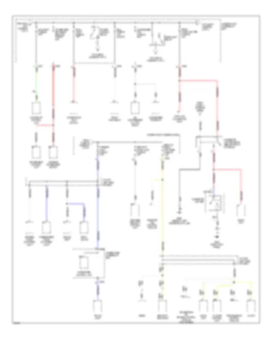 Power Distribution Wiring Diagram (2 of 4) for Acura 3.0CL 1997