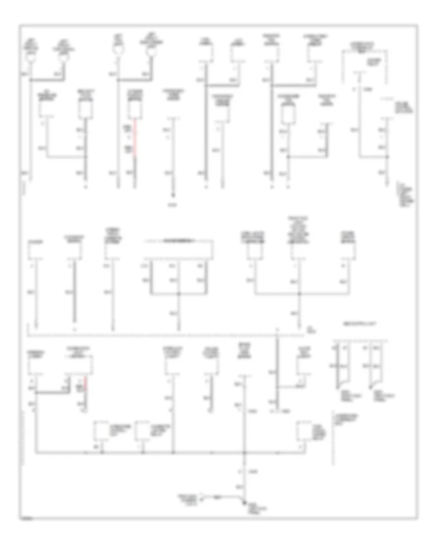 Ground Distribution Wiring Diagram (2 of 4) for Acura 3.2TL 1997
