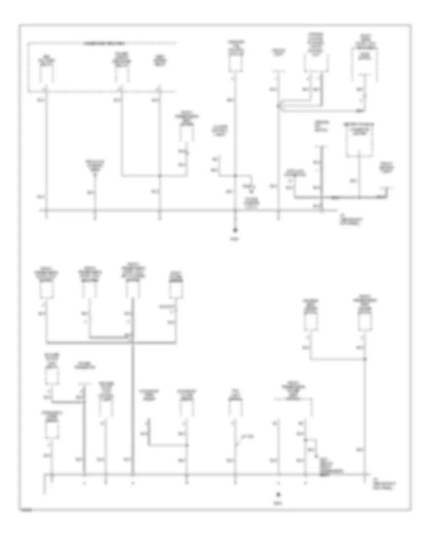 Ground Distribution Wiring Diagram (3 of 4) for Acura 3.2TL 1997