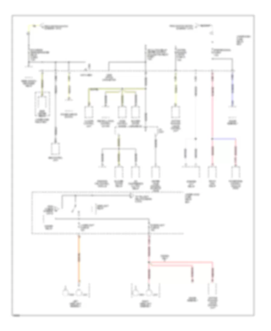 Power Distribution Wiring Diagram (4 of 5) for Acura 3.2TL 1997