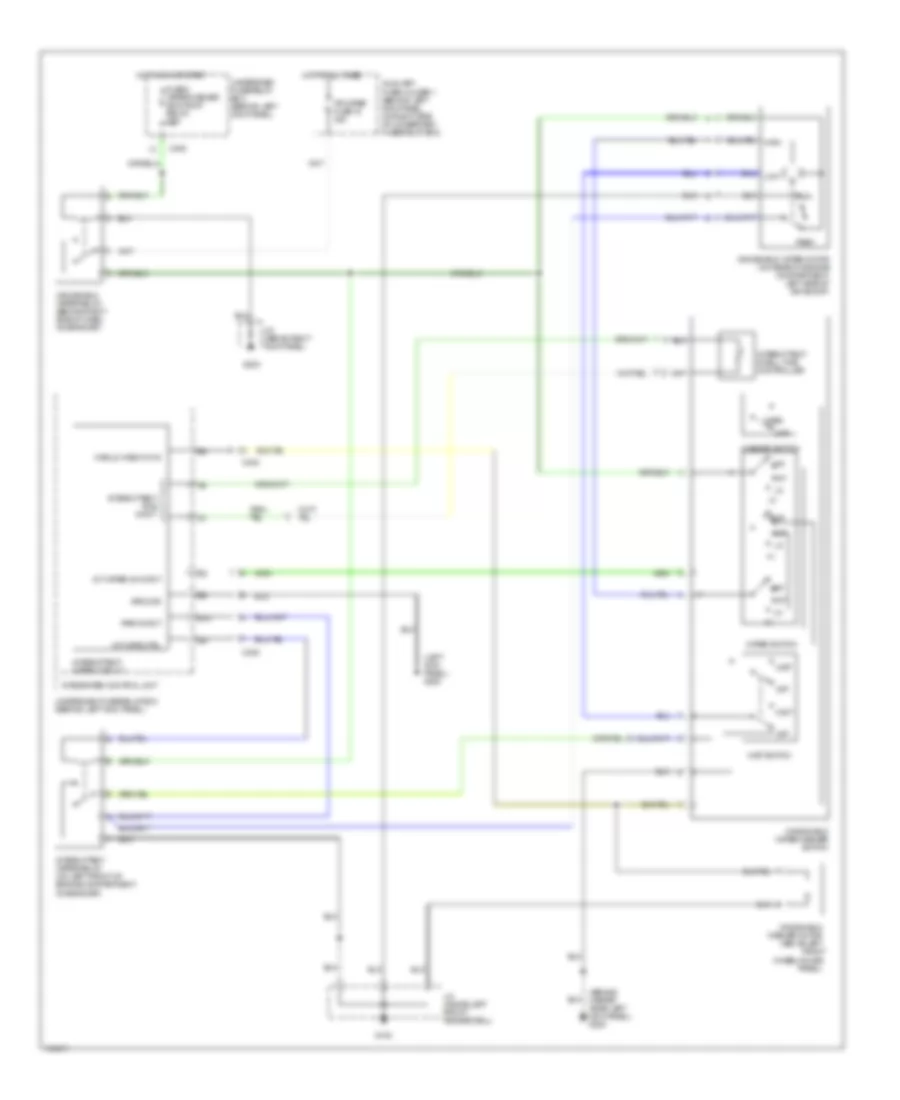 WiperWasher Wiring Diagram for Acura 3.2TL 1997