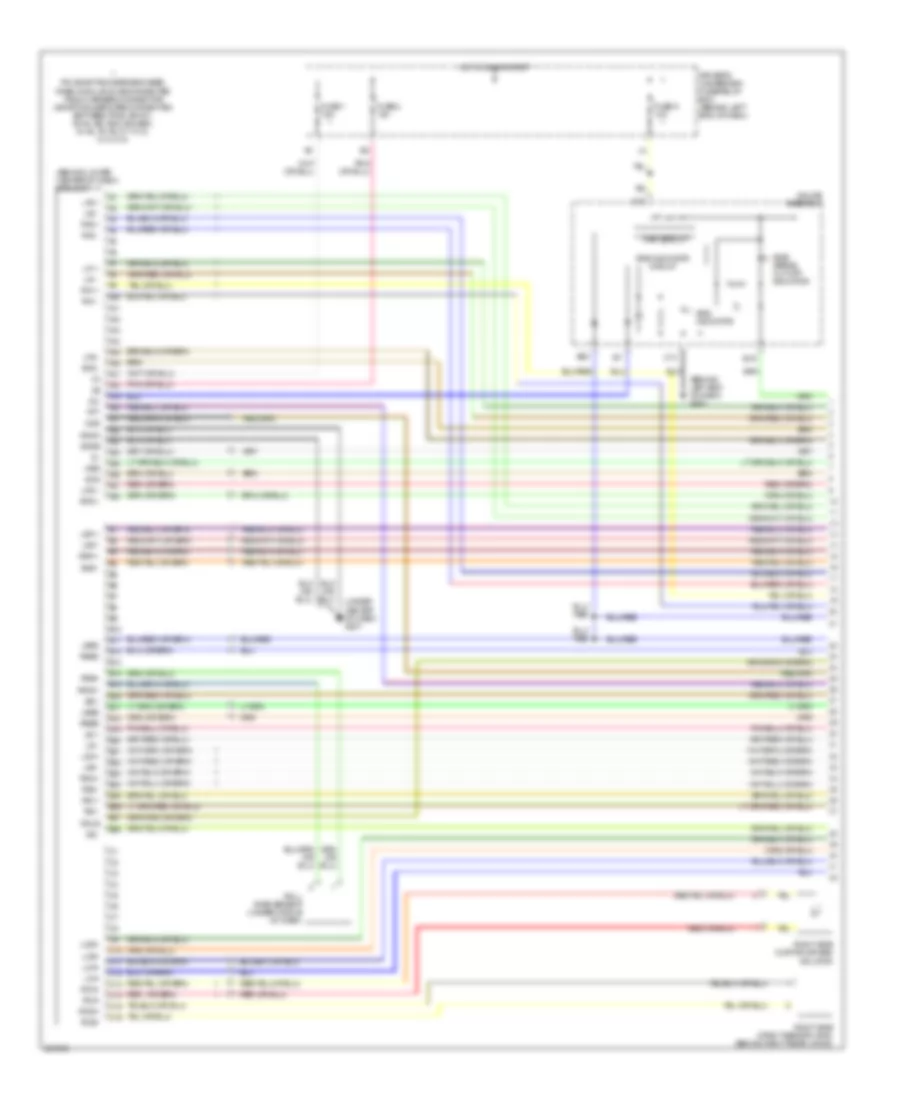 Supplemental Restraints Wiring Diagram 1 of 3 for Acura MDX 2006