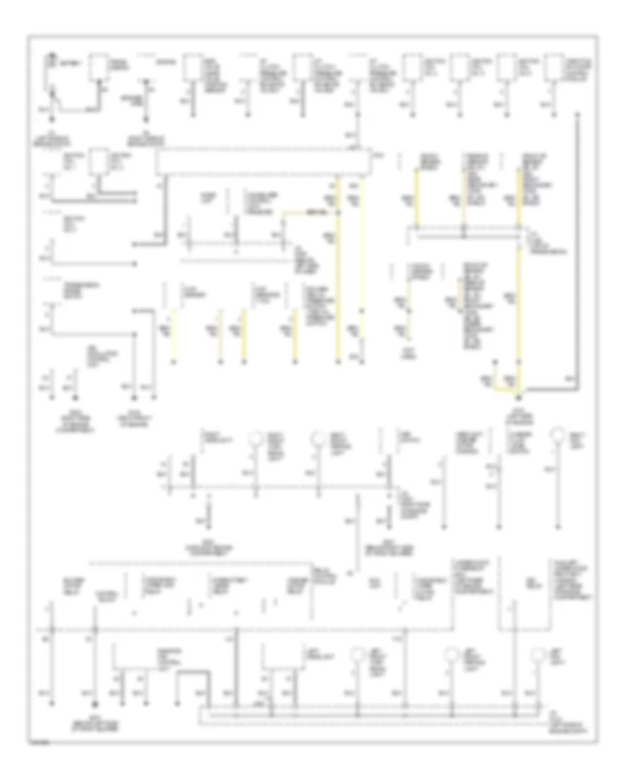 Ground Distribution Wiring Diagram 1 of 4 for Acura RL 2006
