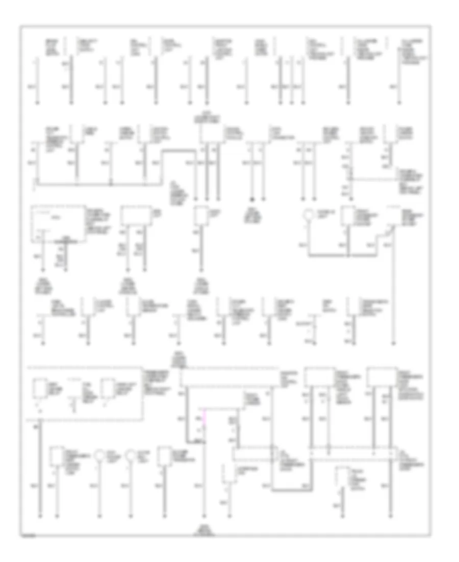 Ground Distribution Wiring Diagram (2 of 4) for Acura RL 2006