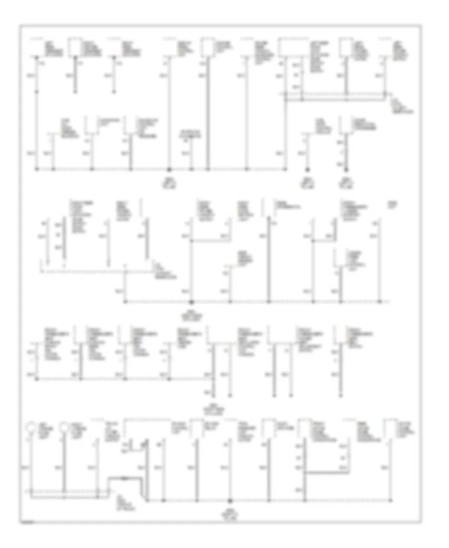 Ground Distribution Wiring Diagram 4 of 4 for Acura RL 2006