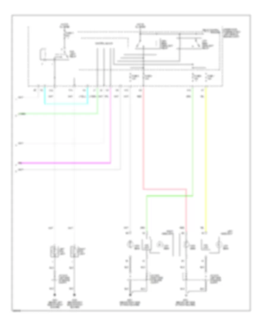 Headlamps  Fog Lamps Wiring Diagram, USA (2 of 2) for Acura RL 2006