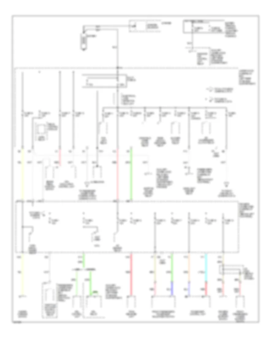 Power Distribution Wiring Diagram 1 of 5 for Acura RL 2006