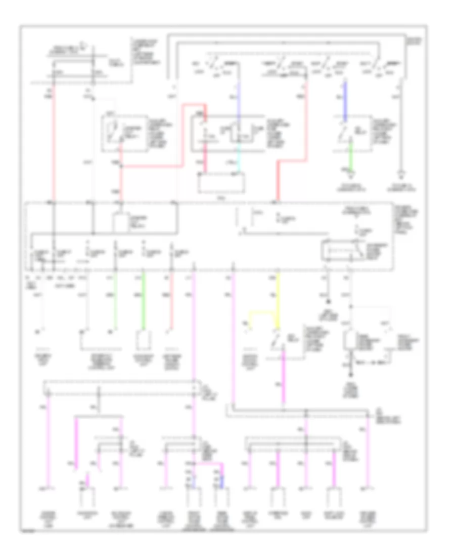 Power Distribution Wiring Diagram (2 of 5) for Acura RL 2006