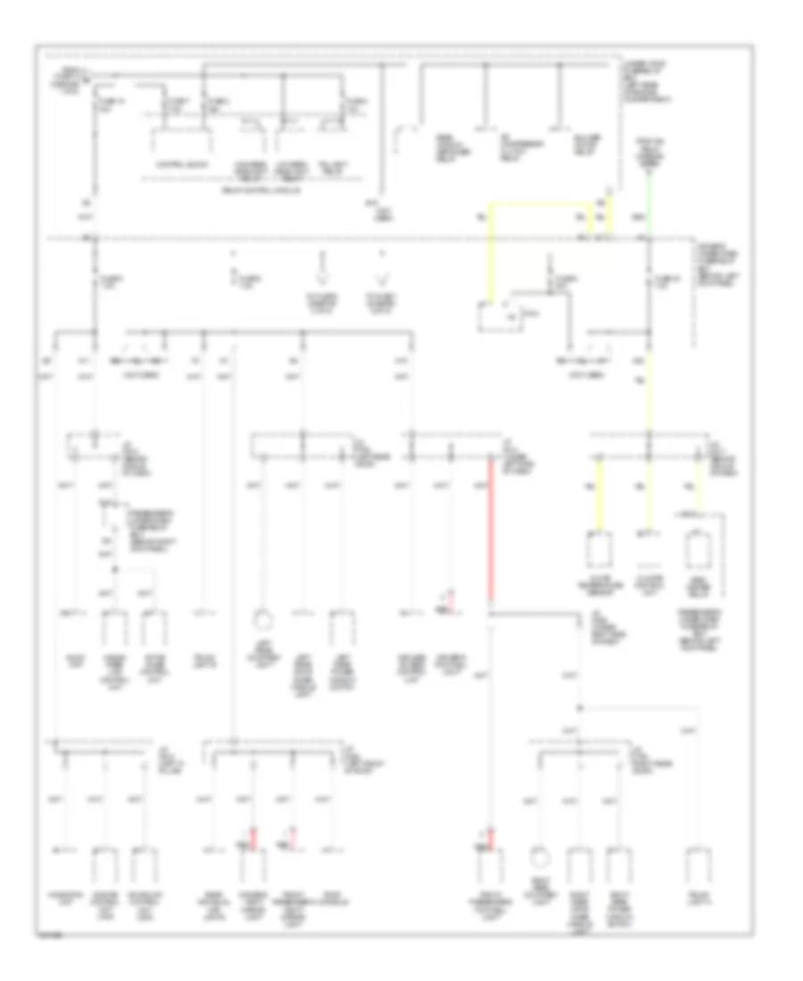 Power Distribution Wiring Diagram (3 of 5) for Acura RL 2006
