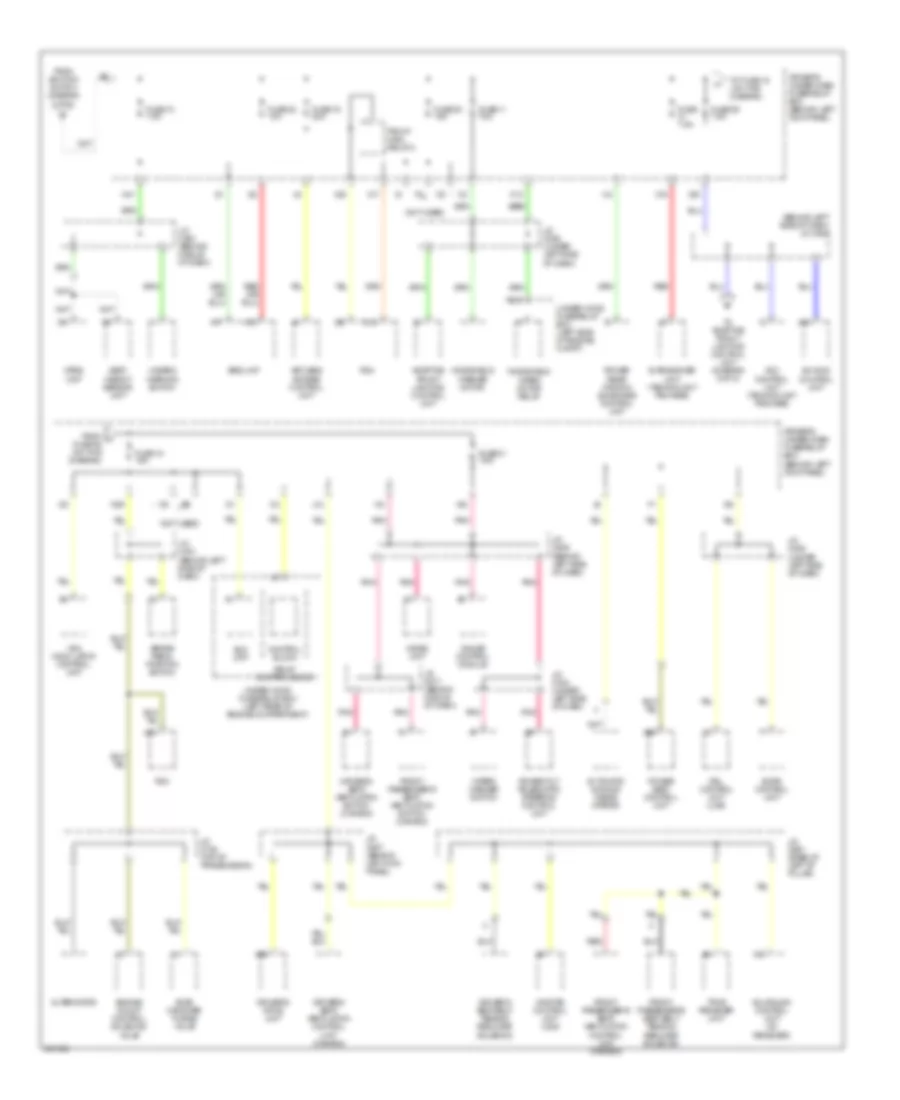 Power Distribution Wiring Diagram 4 of 5 for Acura RL 2006