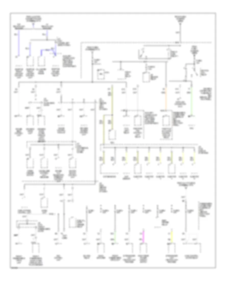 Power Distribution Wiring Diagram (5 of 5) for Acura RL 2006