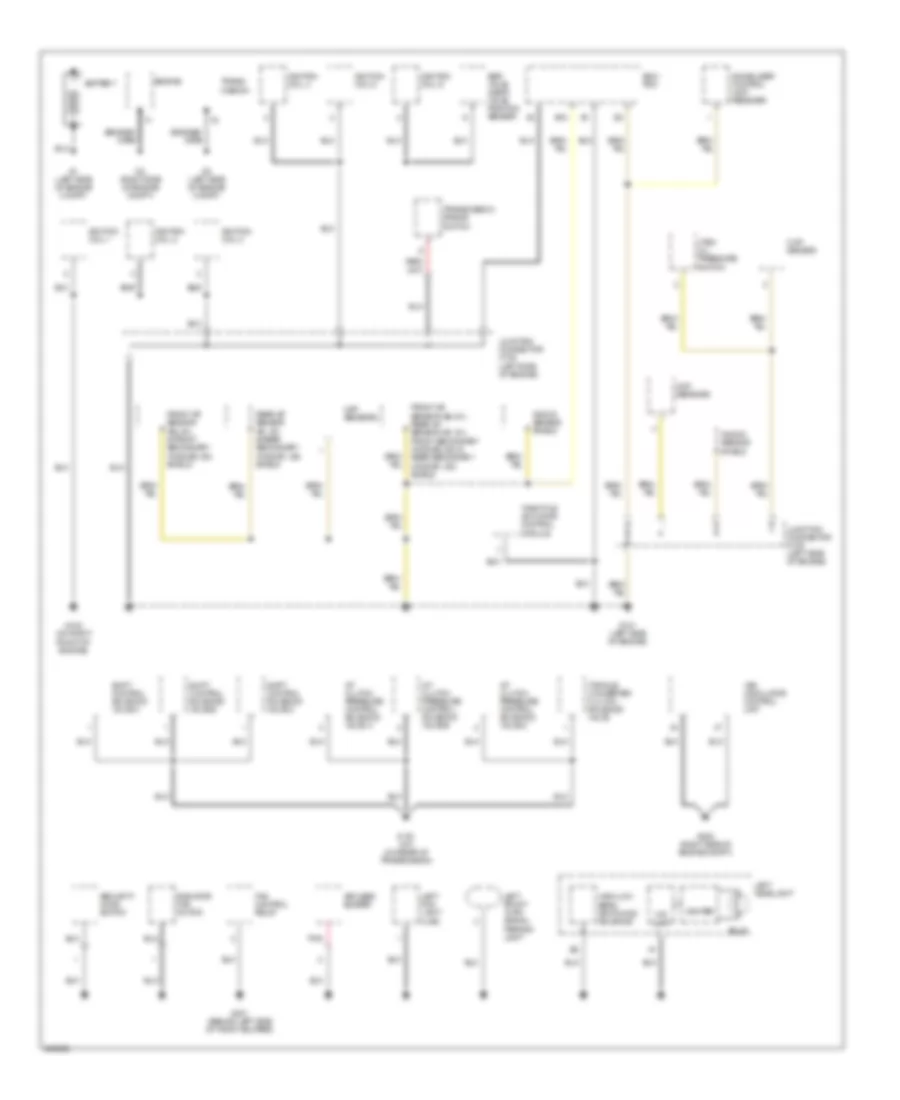 Ground Distribution Wiring Diagram 1 of 4 for Acura TL 2006