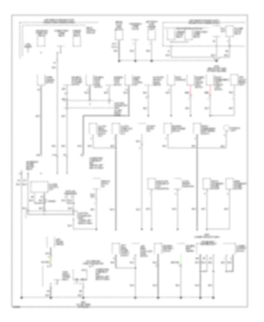 Ground Distribution Wiring Diagram 2 of 4 for Acura TL 2006