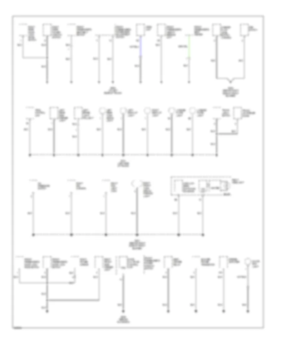 Ground Distribution Wiring Diagram 3 of 4 for Acura TL 2006