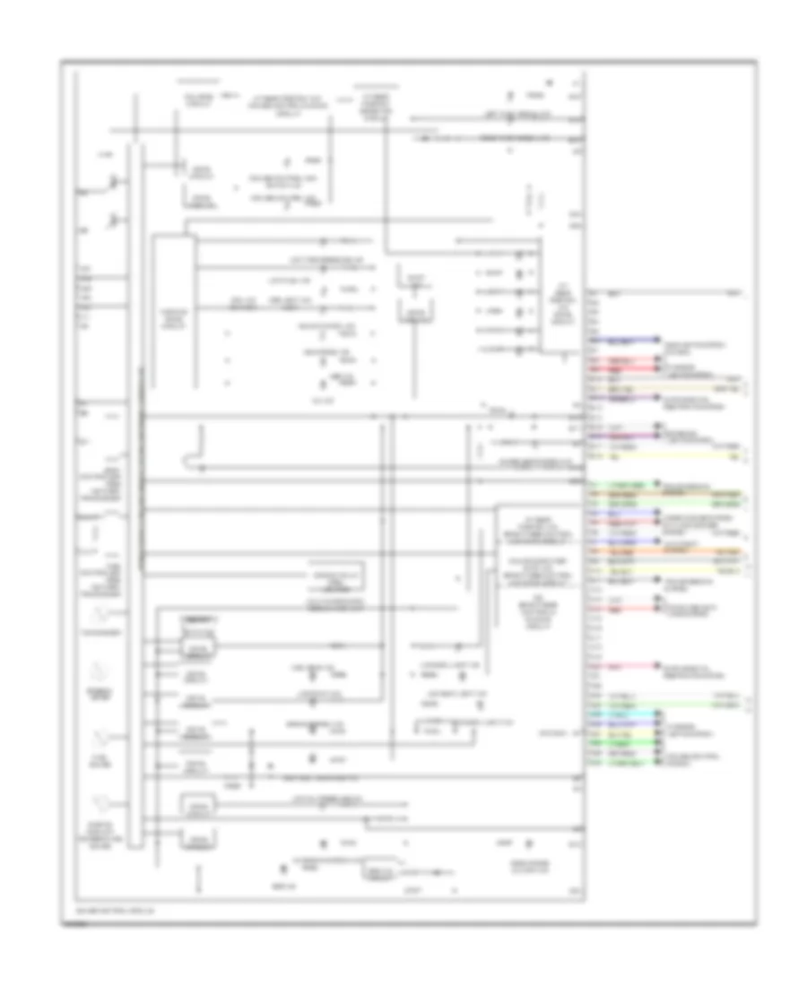 Instrument Cluster Wiring Diagram 1 of 2 for Acura TL 2006