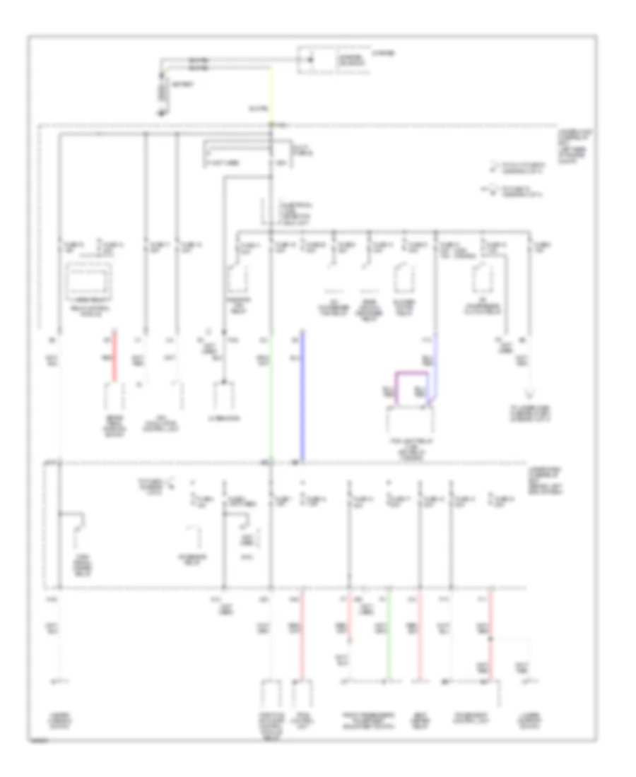 Power Distribution Wiring Diagram 1 of 4 for Acura TL 2006