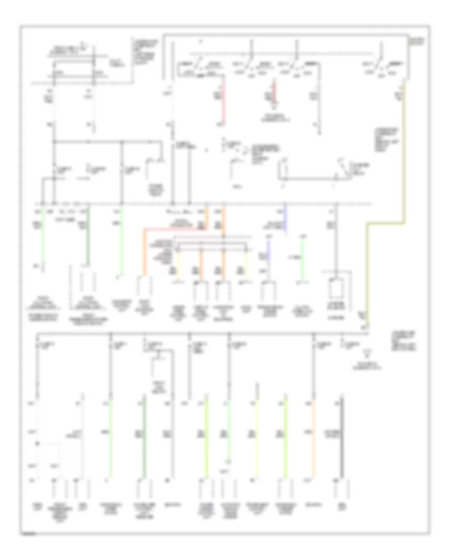 Power Distribution Wiring Diagram (2 of 4) for Acura TL 2006