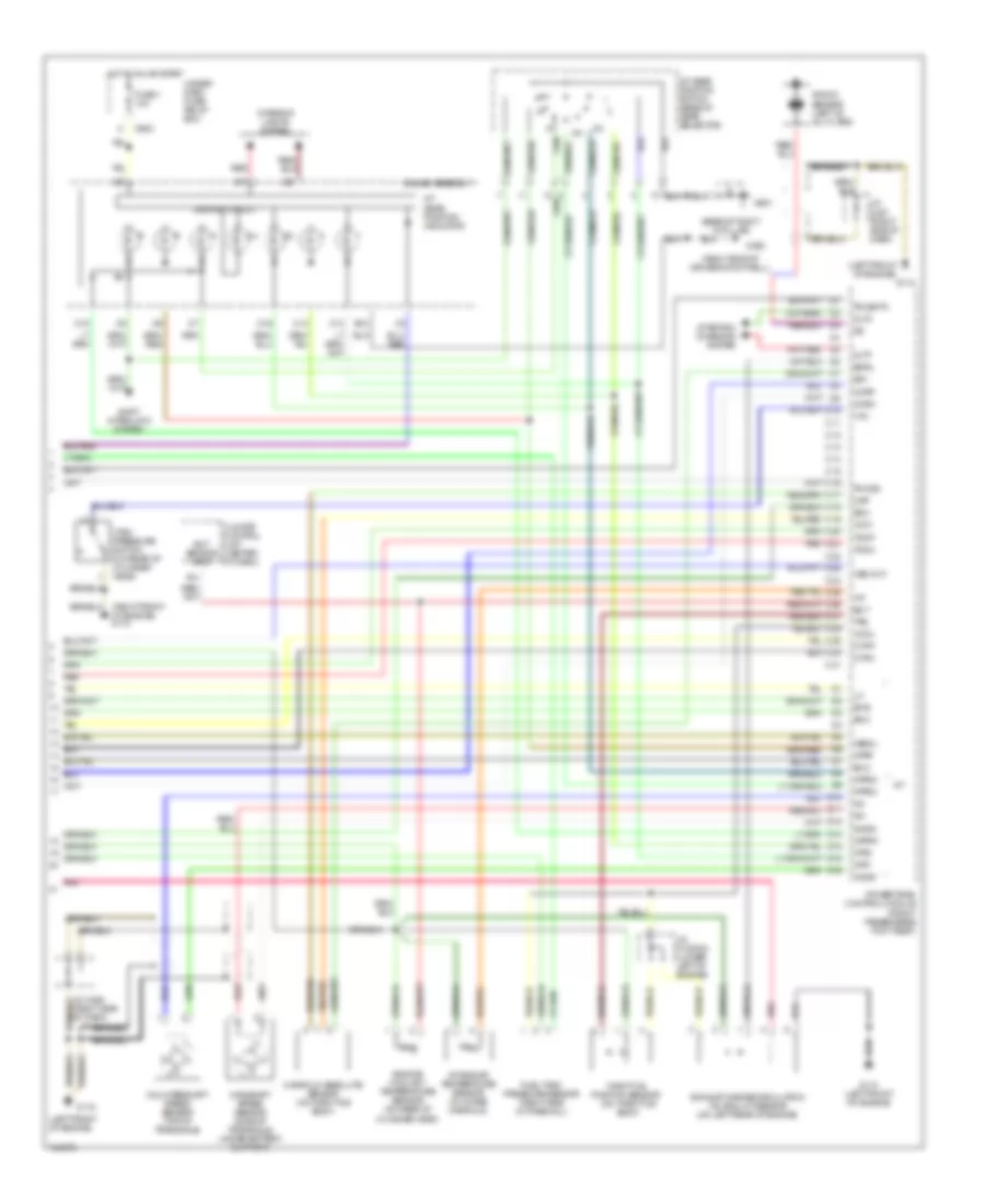 2.3L, Engine Performance Wiring Diagram (3 of 3) for Acura 2.3CL 1998