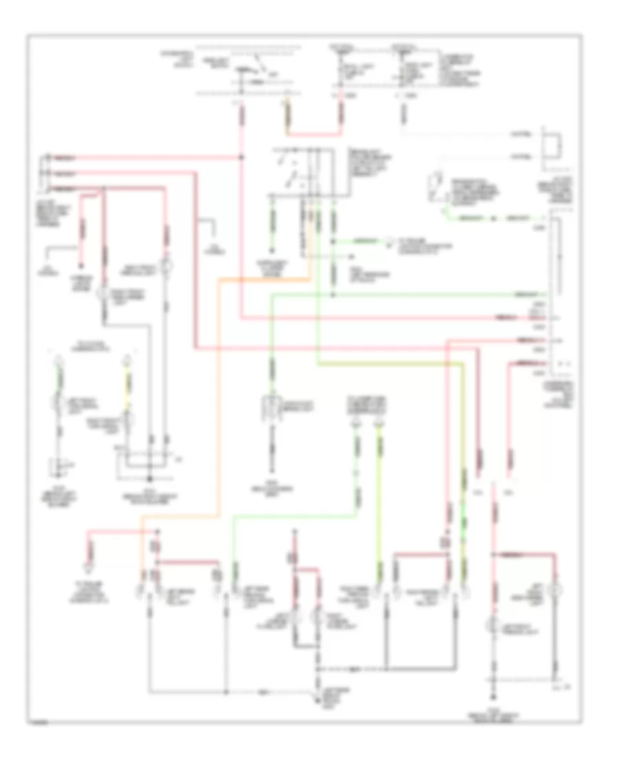 Exterior Lamps Wiring Diagram (1 of 2) for Acura 2.3CL 1998