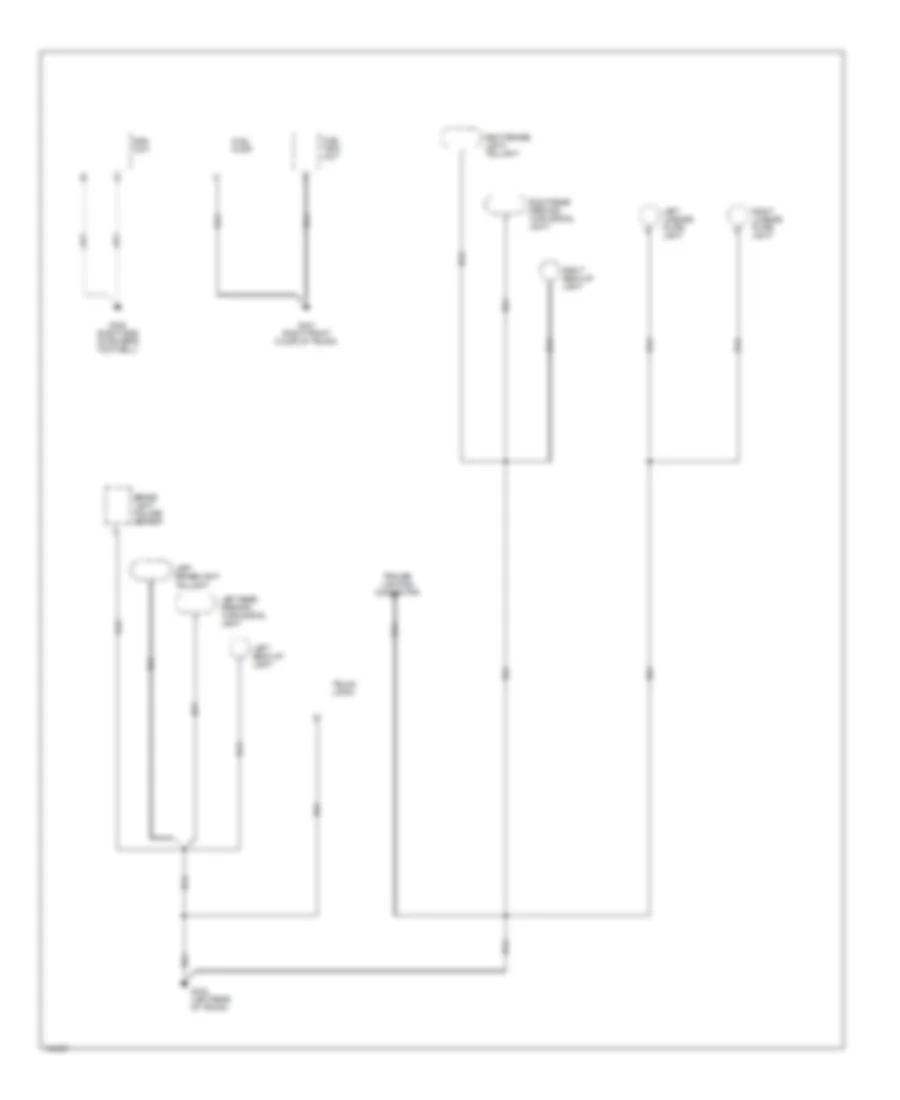Ground Distribution Wiring Diagram 4 of 4 for Acura 2 3CL 1998