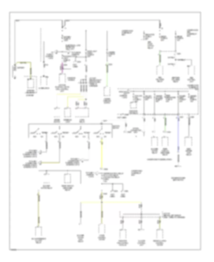 Power Distribution Wiring Diagram 1 of 5 for Acura 2 3CL 1998